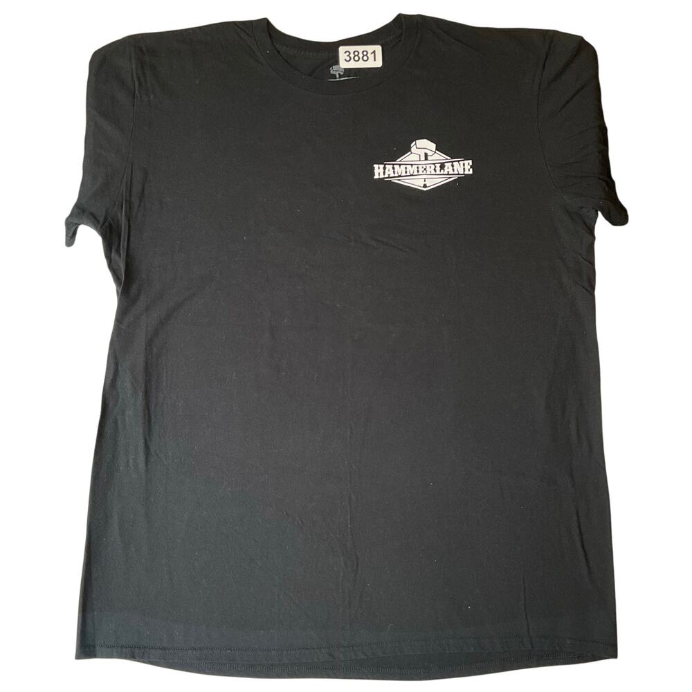 Hammerlane USA Men T-shirt size XL Short Sleeve Asphalt Cowboy Black